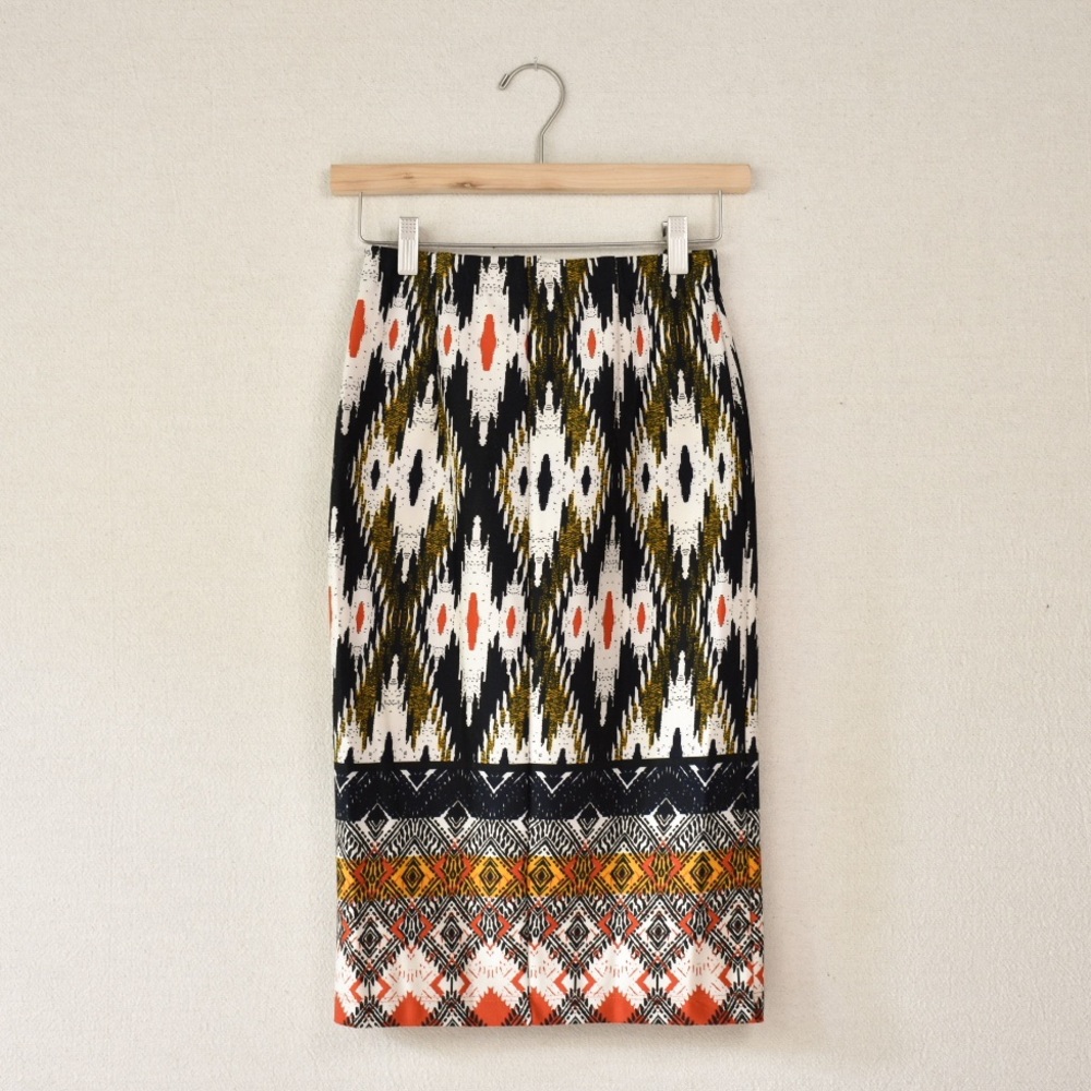 Maeve Iguaza Aztec Print Pencil Skirt NWT